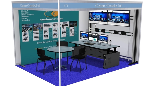 Custom Consoles to show its cewest security control room furniture at International Security Expo 2023, London